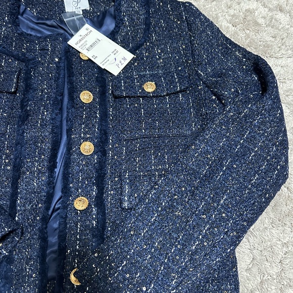 Navy Blue Tweed Blazer Nordstrom - Picture 6 of 6